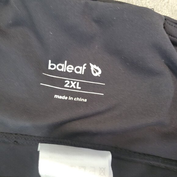 Baleaf Womens Shorts 2XL Plus LONG Biker Black Poly Blend Lightweight BLA127E - Picture 8 of 10